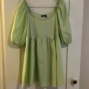 Puff sleeve mini dress